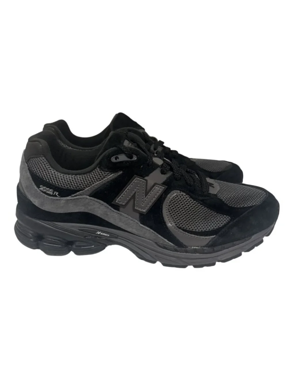 New Balance Men's  2002R Running Shoe Black Grey Size 10M